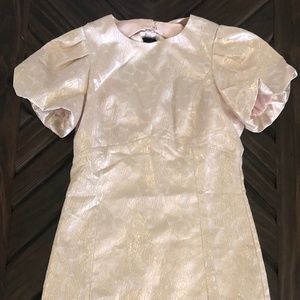 New! Gold Party Dress w/ Bow